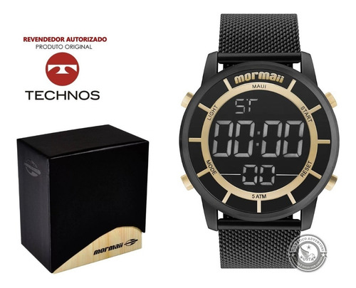 Relógio Mormaii Mobj3463bb/4p Metal Pulseira Ajustável Aço