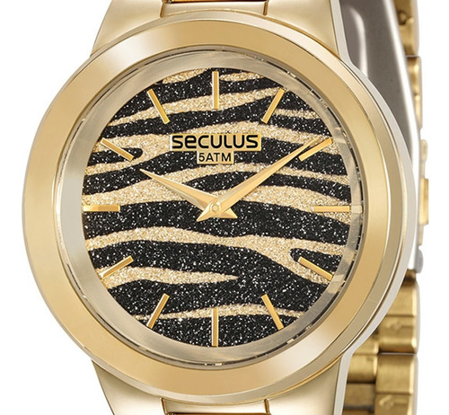 Relógio Feminino Seculus 2 Anos De Garantia 28770lpsvda1