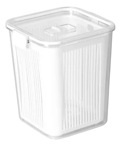 Pote Hermético Slim Multiuso 3050ml Empilhavel Com Cesto