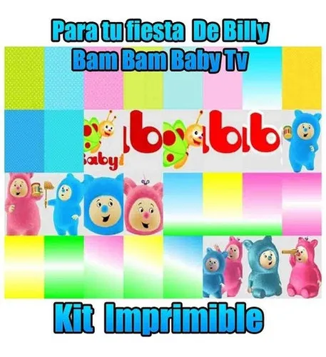 comprar Kit Imprimible   Fiesta De Billy Bam Bam Baby Tv