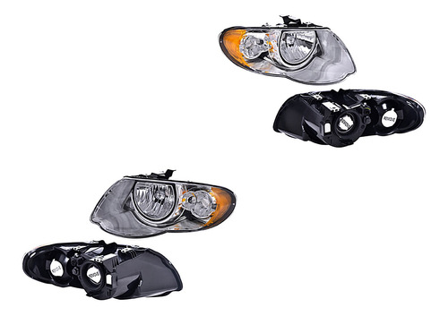 Jgo Faros Delanteros Chrysler Town & Country 05-07 Depo