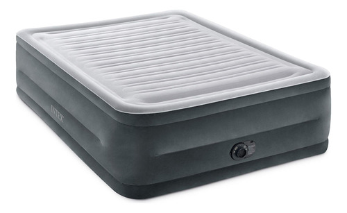 Intex 64417ed Comfort Colchón De Aire Elevado De Felpa Gris