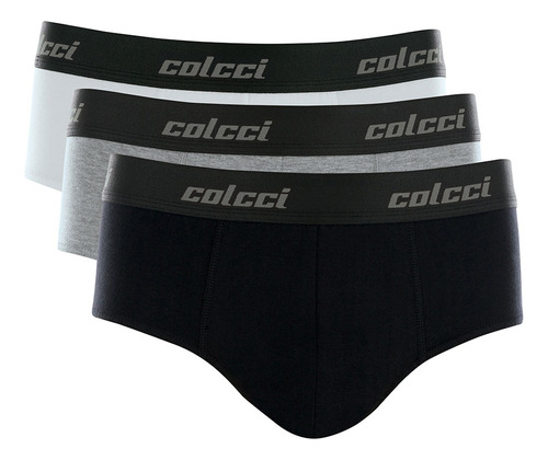 Kit Com 3 Cuecas Slip Algodão Cotton Orignal Colcci