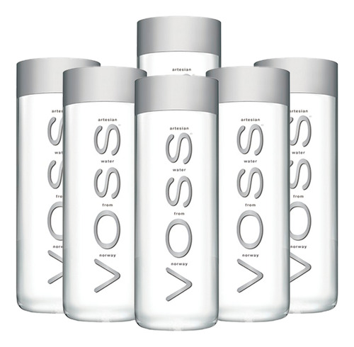 Agua De Manantial Voss 500 Ml - 6 Pack Pet
