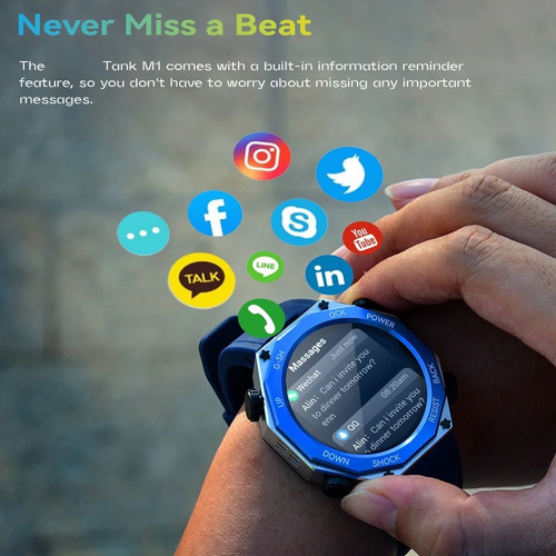 Reloj Inteligente Smartwatch M1 Deportivo Resistente Regalo