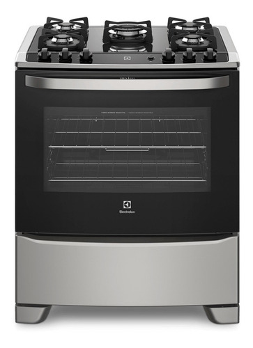 Fogão  de chão Electrolux Experience  76USV a gás/elétrico 5 queimadores  prata 127V/220V porta com visor 96.5L