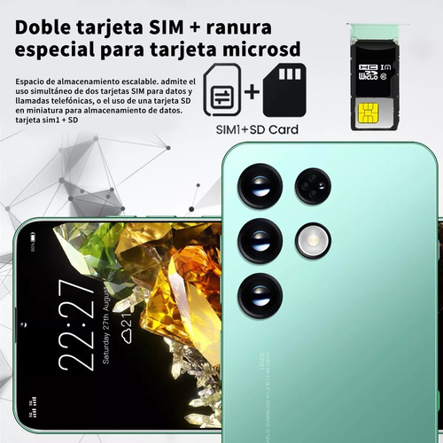 Teléfonos Inteligentes Android Baratos S23 Ultra 6.3 En Ram1gb Y Rom8gb