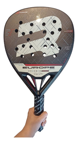 Paleta Royal Padel Europe Blend Carbon Twill Fabri Peiron Negro/beige