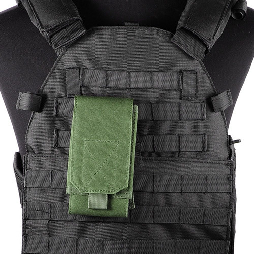 Funda Tactica Militar Para Celular Color Verde D3056 Nombre Del Diseño Liso Altura 17 Cm Color Verde Oscuro