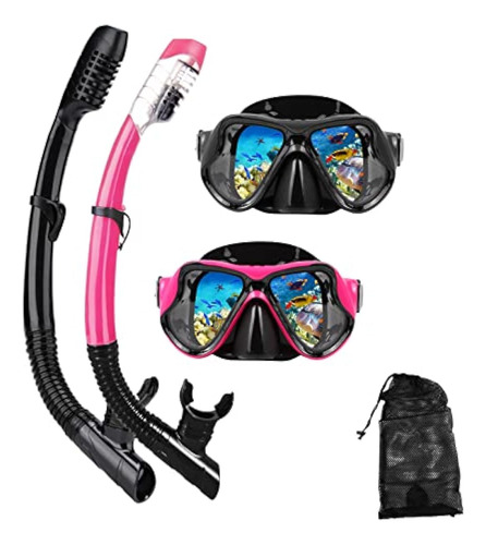 Dipuki Snorkeling Gear For Adults Snorkel Mask Set