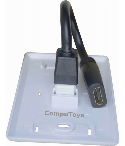 Toma De Pared Hdmi Con Union Hembra Tipo Cola Computoys Sas