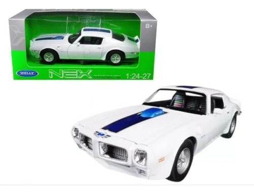 Pontiac Firebird 1972 Trans Am Welly 1/24 Color Blanco