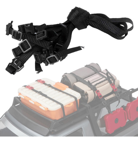 2 X 5 Uds Rc Coche Techo Portaequipajes Cuerda Para Scx10