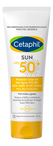 Protector Solar Facial Cetaphil Sun Gel 50ml