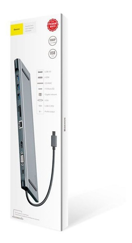 Hub Baseus Adaptador Type-c 10n1 Enjoyment Para Note E Mac