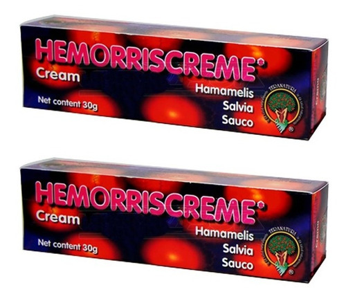 Crema Hemorriscreme Hemorroides (2 Piezas) Natural Hamamelis