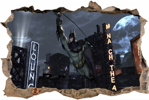 Vinilos Efecto Hueco 3d Batman - Cali - 1m X 60cm