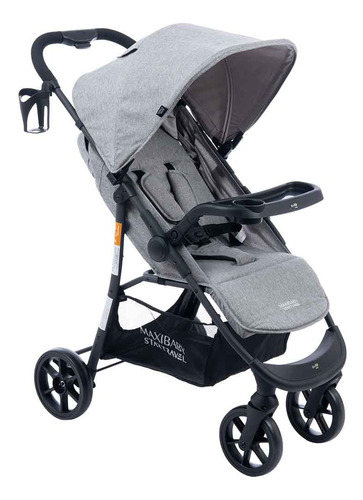 Carrinho Bebê Passeio Vira Berço Startravel Cinza Maxi Baby