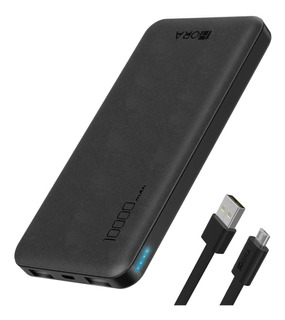 Power Bank Pila Bateria Portatil 10000mah 2.1A y 20cm Cable Micro V8 Baterias Portatiles Celulares con 2 USB Salidas GAR094 1hora