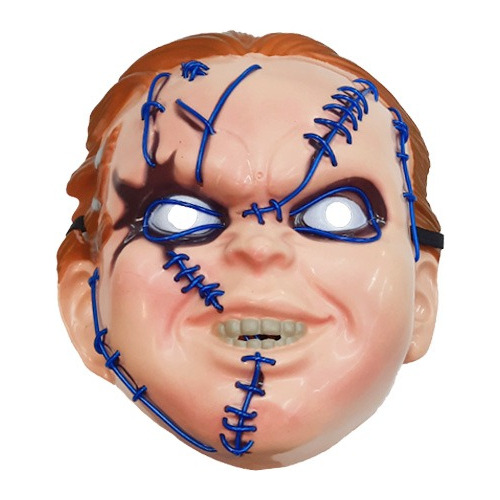 Máscara Con Luz Led Chucky Fiesta Halloween