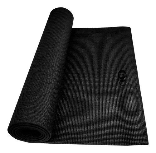 Mat Yoga Colchoneta K6 Pilates Tapete Gimnasio 3mm Color Negro
