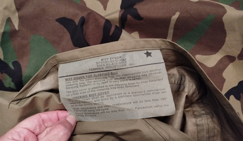 Bolsa De Dormir Y Funda Goretex Ejército U.s.a. Camuflado Derecho (Usado)