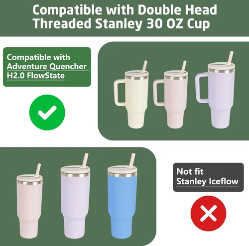 Vaso Stanley Quencher Con Tapa Abatible De 900 Ml, Paquete D