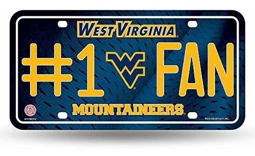 Ncaa West Virginia Mountaineers #1 Fan Placa De Metal Para M
