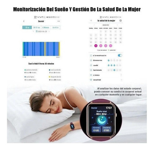 Reloj Inteligente Impermeable Sports Smartwatch Para Mujer