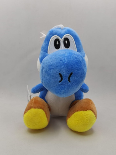 Imagen 2 de 4 de Yoshi Peluche Mario Bros Color Azul