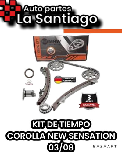 Kit De Tiempo Toyota Corolla New Sensation 2003/2008