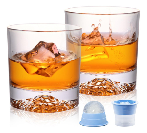 Veecom Vasos De Whisky De 10 Onzas, Juego De 2 Vasos De Whis