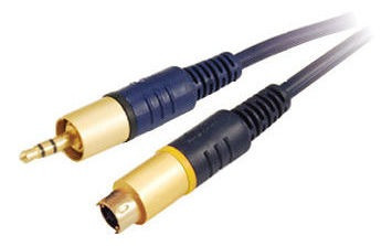 Cable De Super Vídeo A 3.5 Mm Estéreo Azul 3 Metros