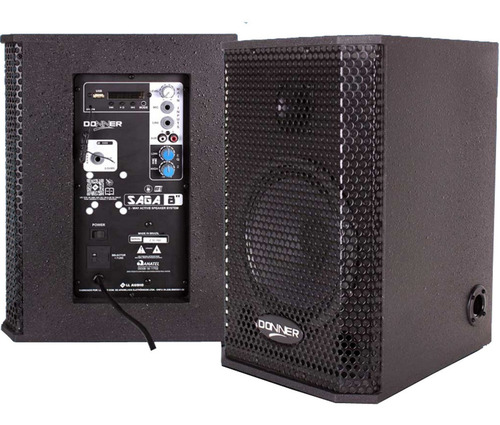 Imagem 4 de 10 de Caixa De Som Ativa E Passiva 150w Mesa 6canais Mic Sem Fio