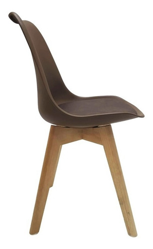 Imagem 7 de 7 de 4 Cadeiras Saarinen Leda Base Wood - Sala Jantar Cozinha