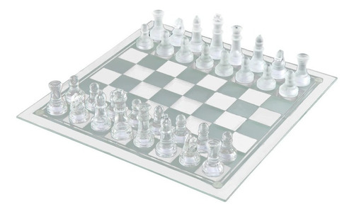 Ajedrez De Vidrio 25 X 25 Cms Juego Mesa Glass Chess