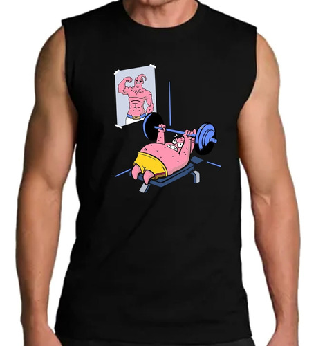 Playera Sin Mangas Gym Patricio Bob Esponja Majin Buu