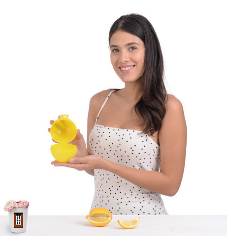 Recipiente De Plástico Para Limón Tutti Color Amarillo