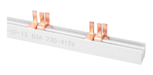 Pin De Barra Colectora De Cobre De 12 Vías Tipo 3p 63 Pvc Bu