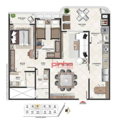 Imagem 5 de 30 de Apartamento Com 2 Dormitórios À Venda, 94 M² Por R$ 580.000,00 - Campinas - São José/sc - Ap0029