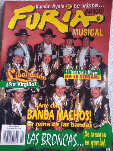 Banda Machos En Revista Furia Musical Liberacion Año 1993