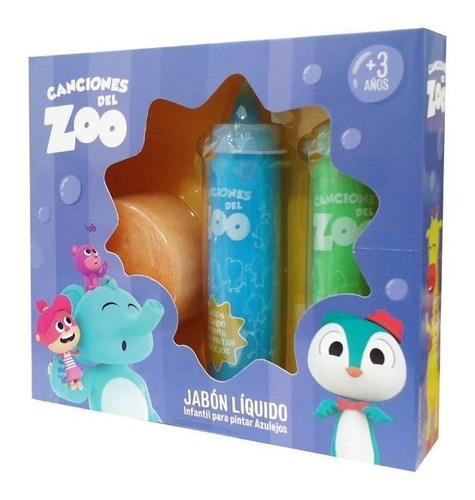 Jabon Liquido Pinta Azulejos Infantil Canciones Del Zoo