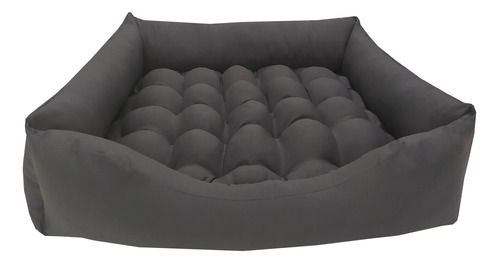 Cama Para Cachorro Grande Toda Cinza 90x90 Cm