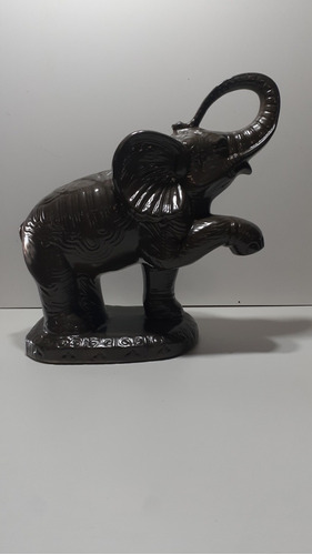 Elefante Em Louça  Cor Bronze 30alt 16 Lar Por 32 Compri.