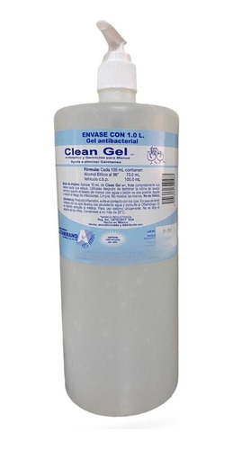 Gel Antibacterial Clean Gel Nf 1l. Antiséptico-germicida 