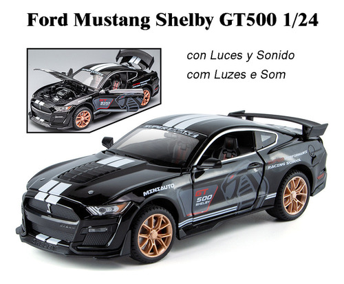 Ford Mustang Cobras Shelby Gt500 Miniatura Metal Coche 1/24