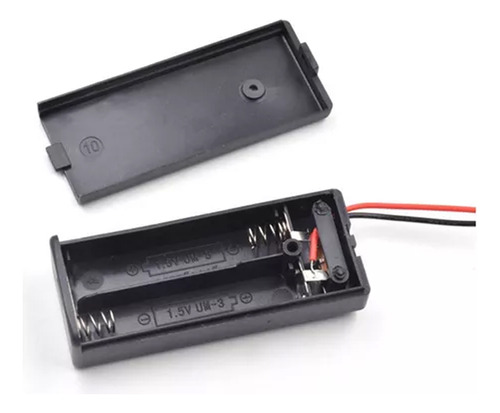 Kit De Caja De Baterías Para 2 Pilas Aaa Con Interruptor