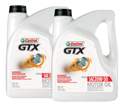 Aceite Castrol Gtx 20w 50 2 Garrafas