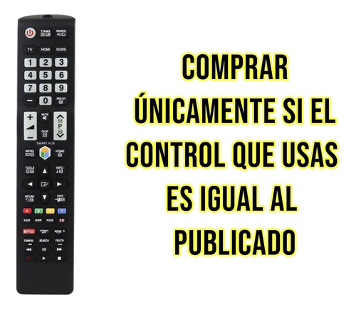 Control Remoto Para Cualquier Pantalla Samsung Lcd Led