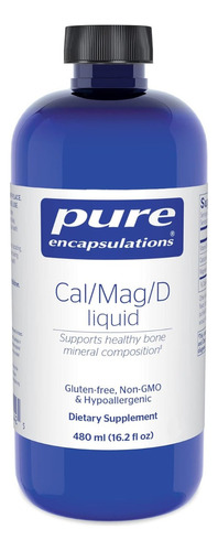 Calcio, Magnesio Y D3 Liquido Pure Encapsulations 480 Ml